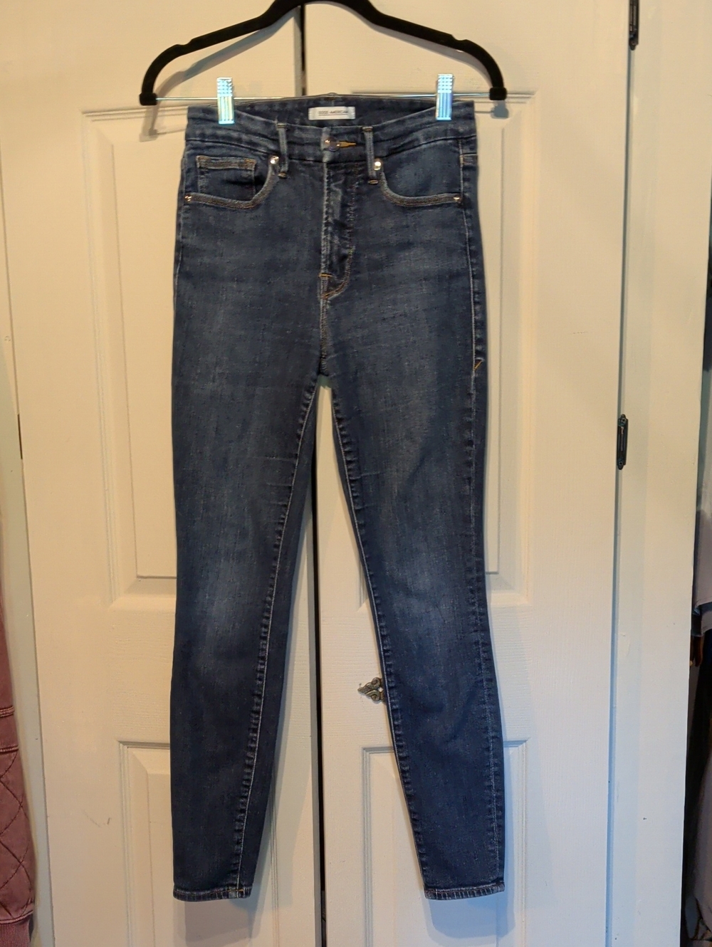 Good American Indigo High-Rise Skinny Jeans